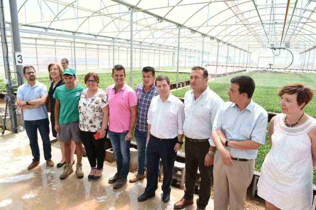 El presidente García-Page visita a la explotación agraria 'SAT Campos'