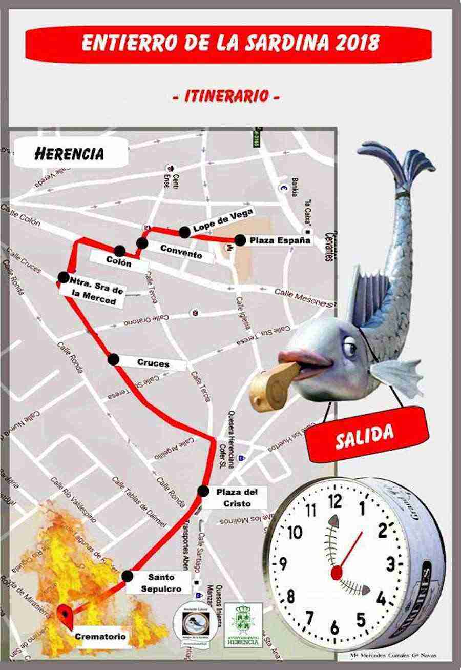 Recorrido Entierro de la Sardina 2018