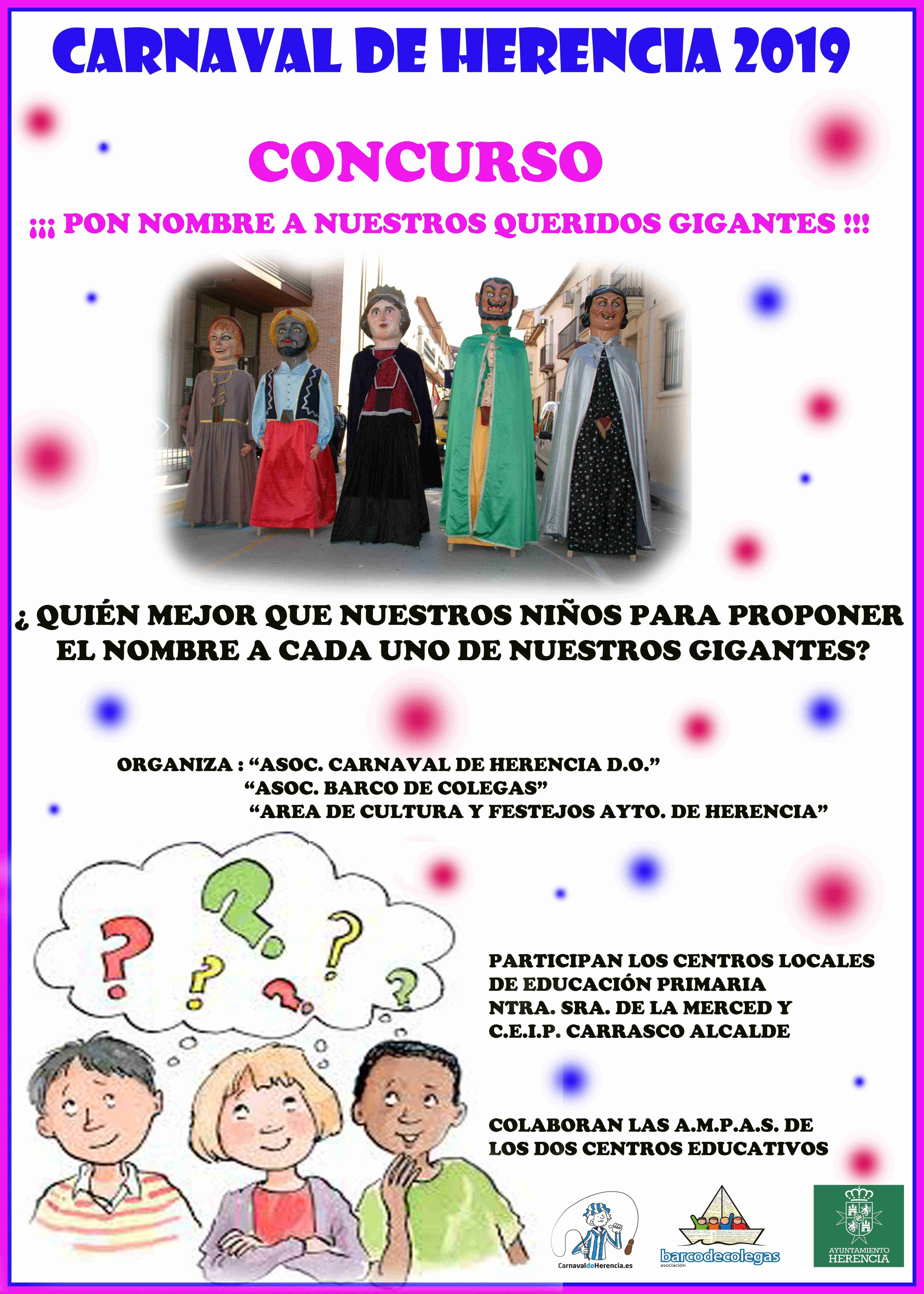 Concurso “Pon nombre a nuestros queridos Gigantes” del Carnaval de Herencia
