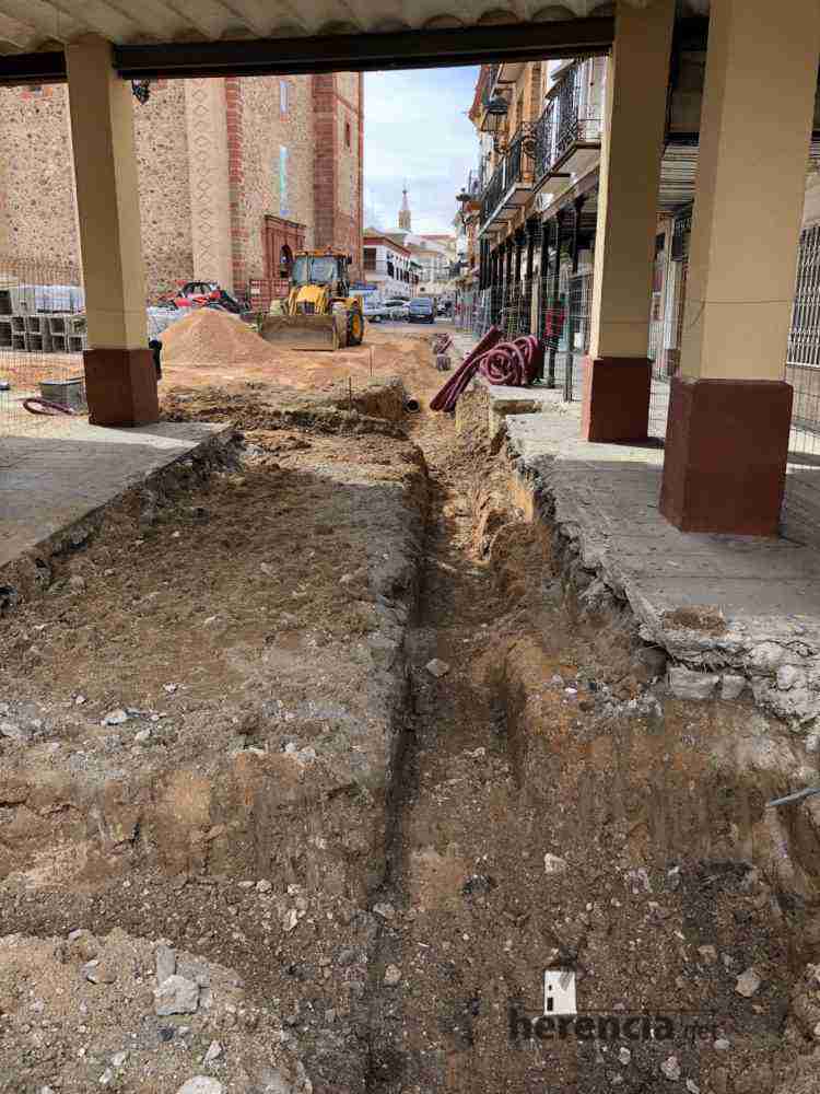 Obras en la Plaza de España