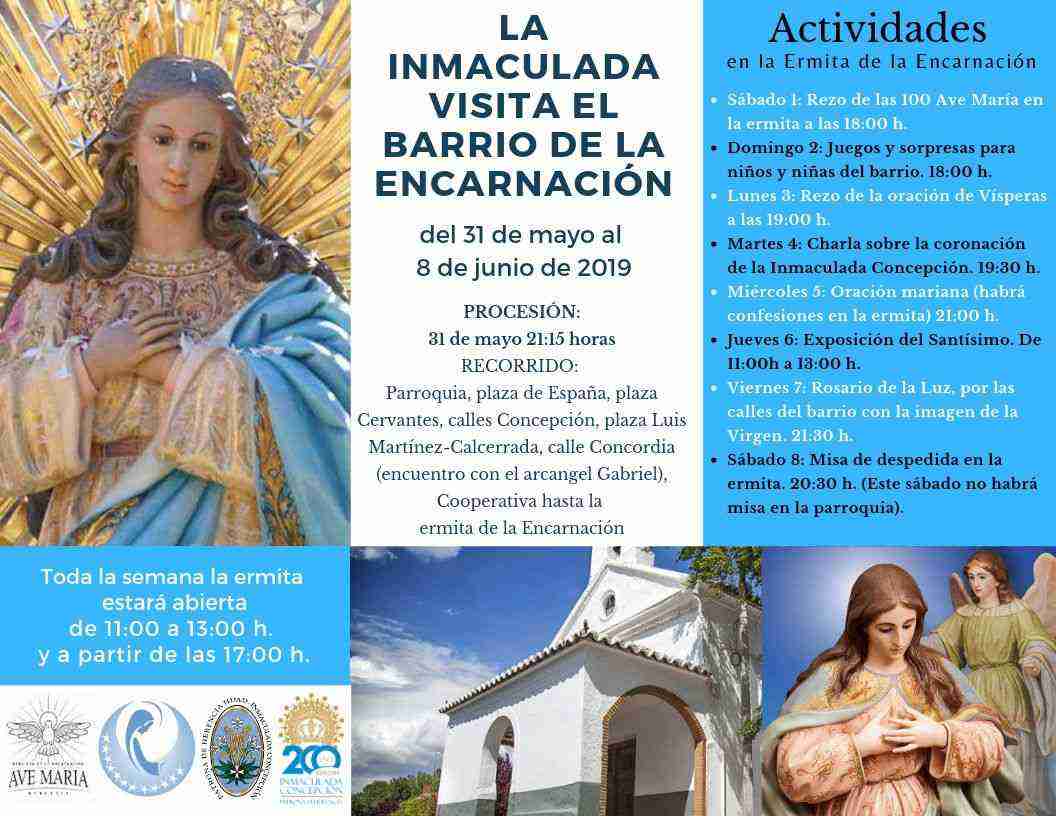 Inmaculada Encarnación - La imagen de la Inmaculada visita el barrio de la Encarnación
