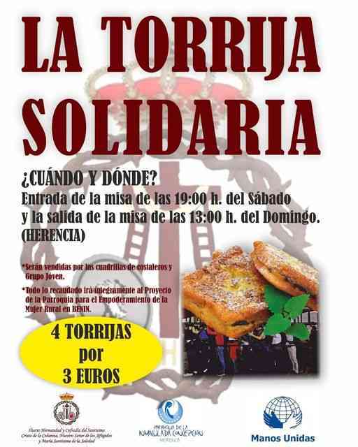 Torrija Solidaria y actos cuaresmales de la hermandad de "El Santo" 4