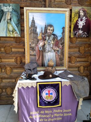 Galería de imágenes de la alfombra Xacobea realizada por la hermandad de Jesús de Medinaceli 7