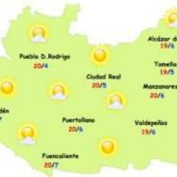 El tiempo en Ciudad Real: comienza la Semana Santa con tiempo tranquilo y ligero descenso de temperaturas