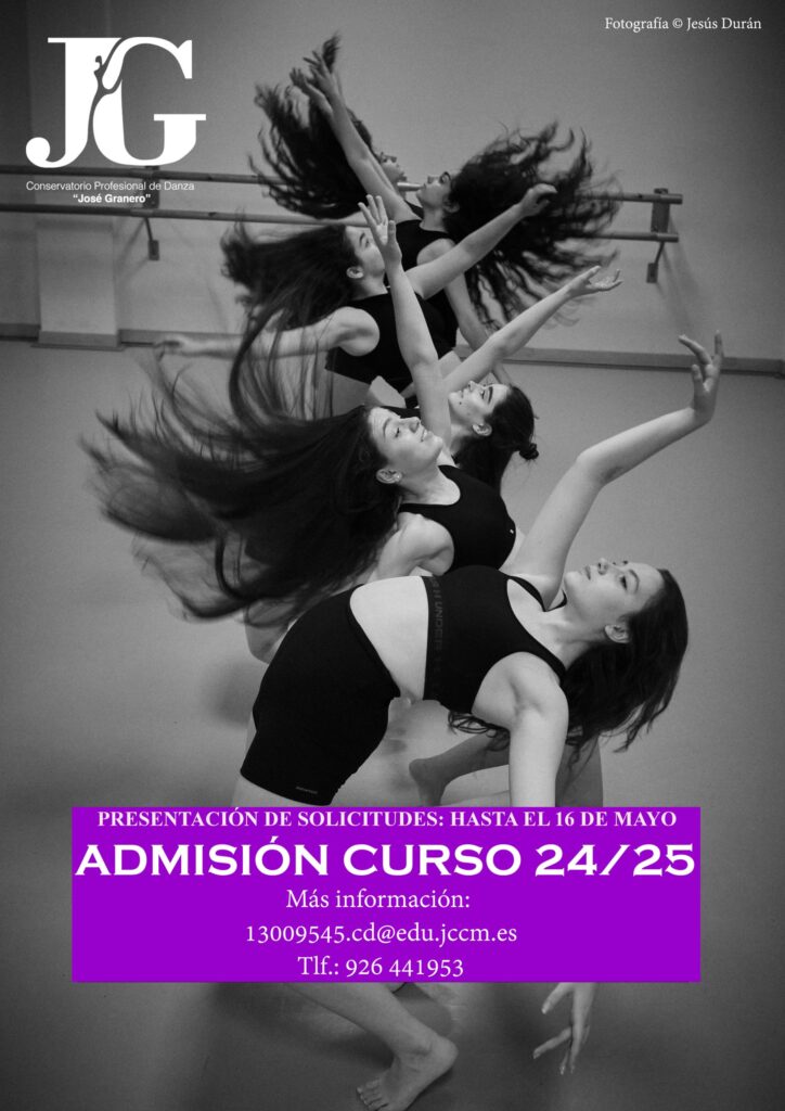 El Conservatorio de Danza abre hasta el 16 de mayo el plazo de presentación de solicitudes del nuevo curso