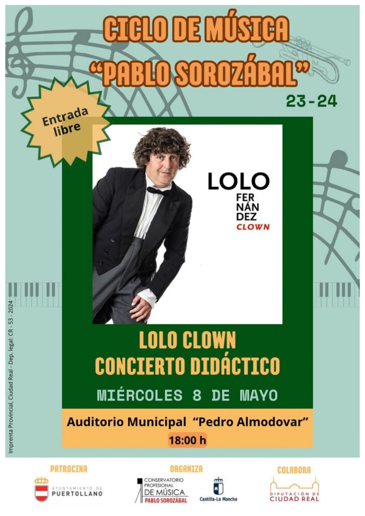 Concierto didáctico de clown y orquesta el 8 de mayo en el Auditorio Municipal