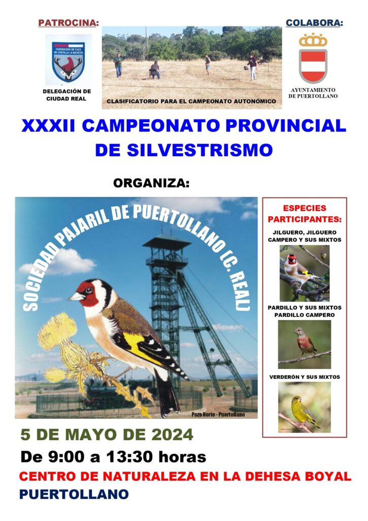 Jilgueros, pardillos y verderones concursarán en el XXXII Campeonato Provincial de Silvestrismo