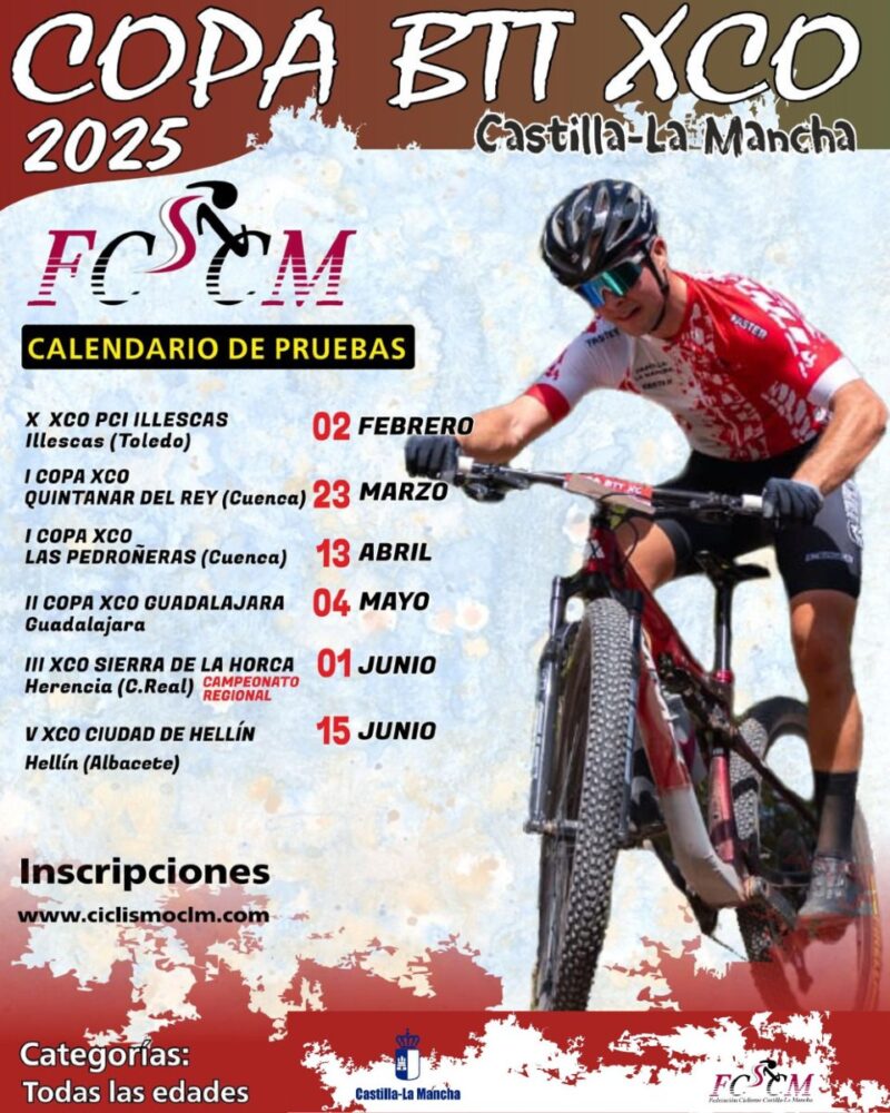 Herencia acogerá la única prueba de Ciudad Real en la Copa BTT XCO de Castilla-La Mancha