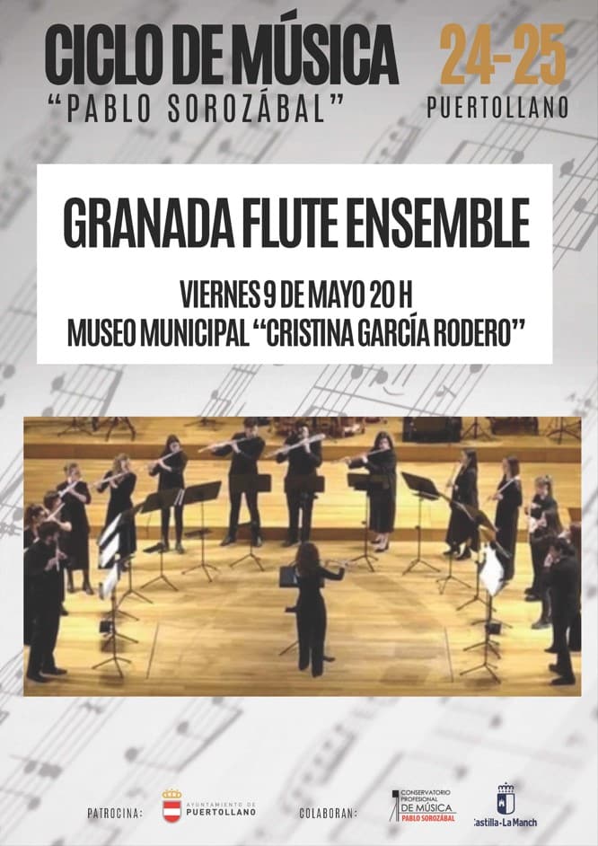 Este viernes  concierto de  Granada Flute Ensemble en el Museo municipal