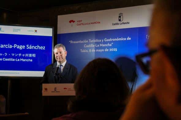 García-Page Resalta el Legado Patrimonial de Castilla-La Mancha para Promover la Región ante Profesionales Turísticos en Japón