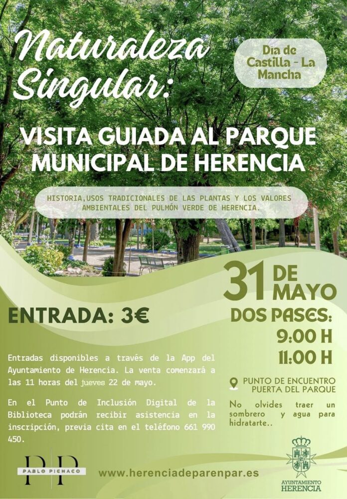 Herencia celebra el Día de Castilla-La Mancha con una visita guiada al Parque Municipal