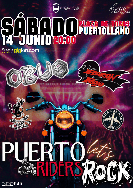 Rock genuino de los 80 con Baron Rojo y Obús en la Puerto Riders el 14 de junio