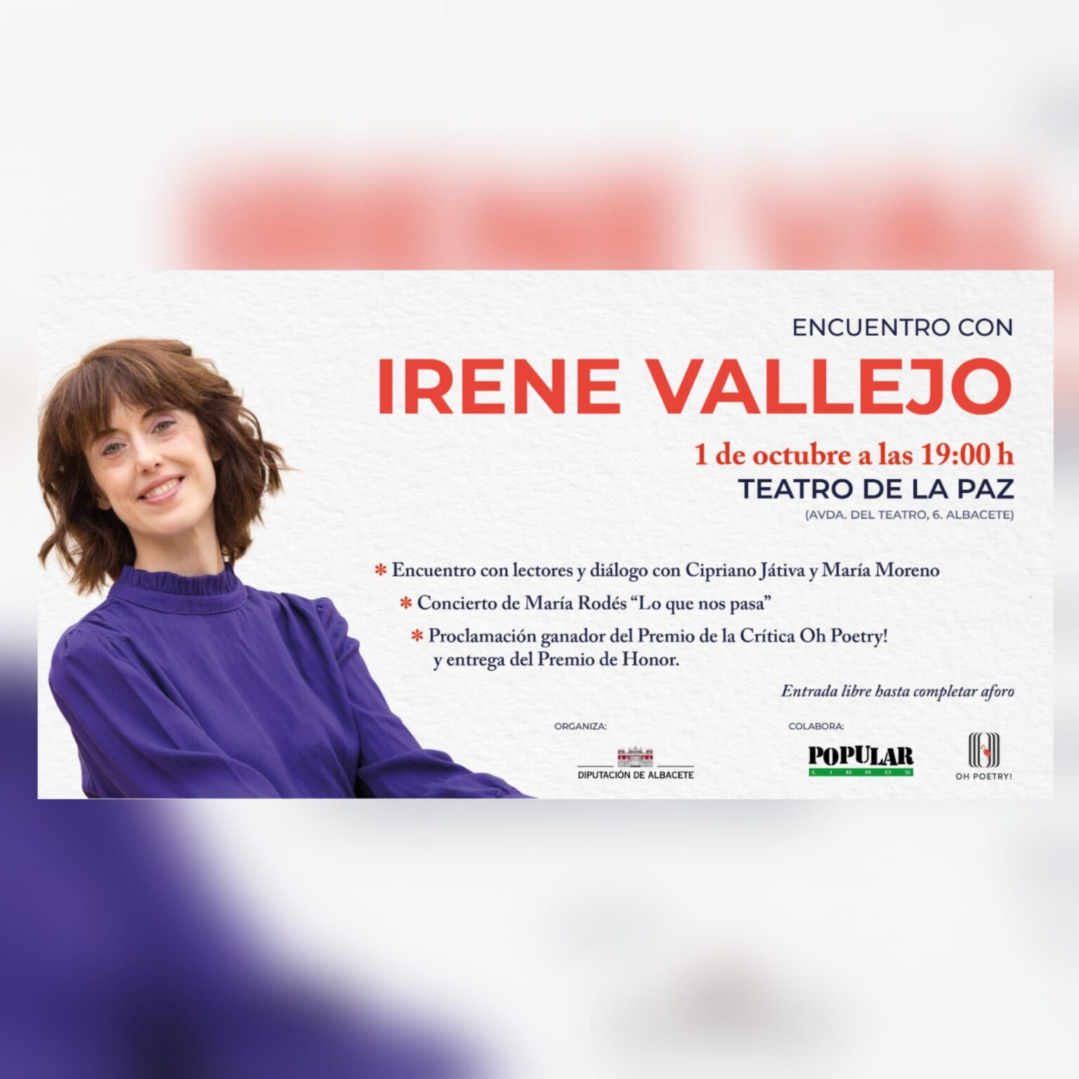 Clubes de Lectura Se Reúnen en Albacete con Irene Vallejo en el Teatro de la Paz