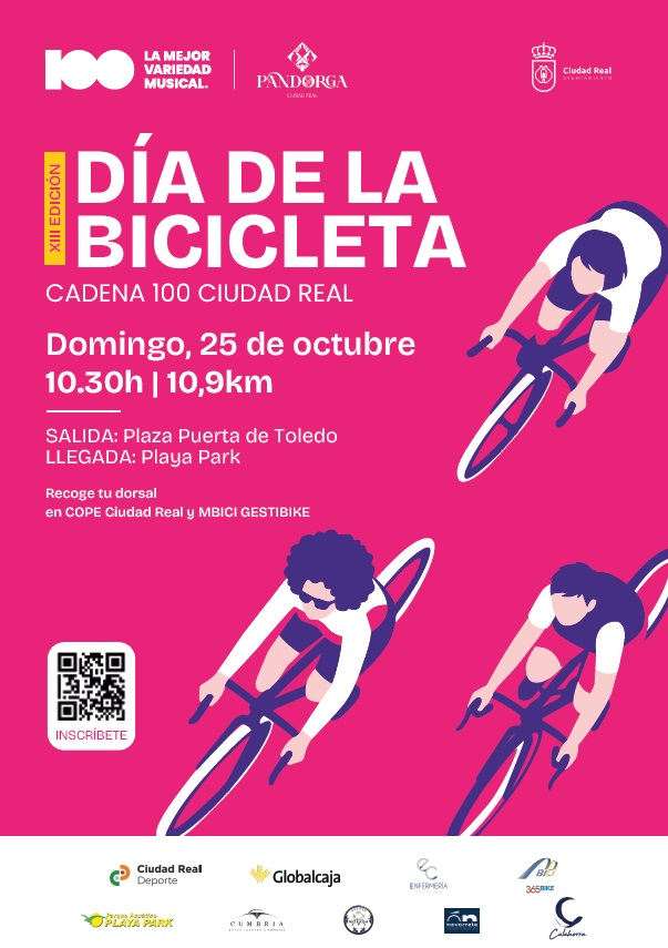 El Día de la Bicicleta recorrerá Ciudad Real el 25 de octubre con salida desde la Puerta de Toledo